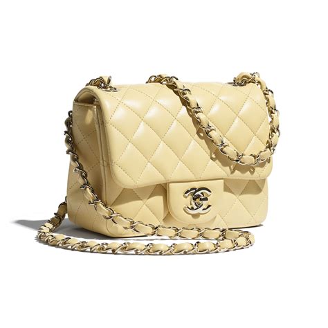 chanel mini yellow|chanel mini flap bag with top handle.